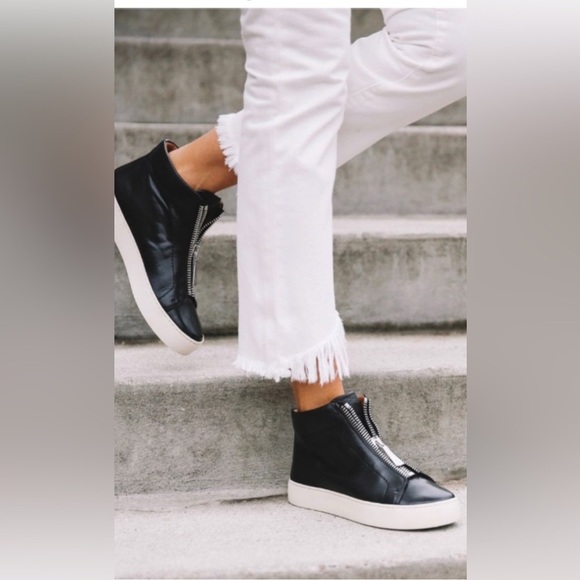 Frye Black and White Women's Sneakers - Picture 1 of 10